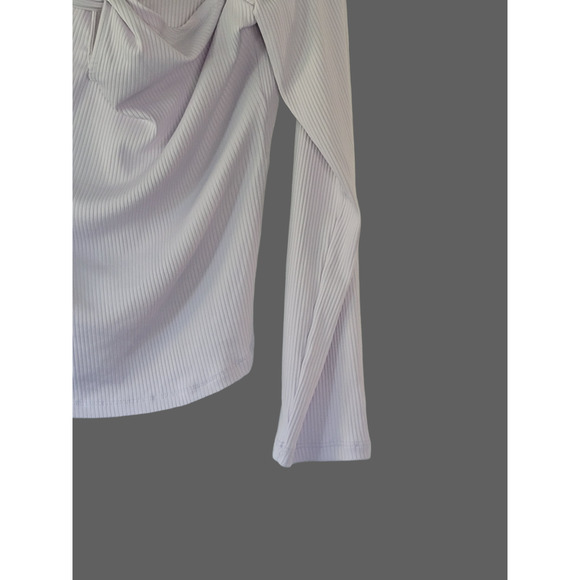 NWT Anthropologie Purple Twist Cut-Out Top - Large - Picture 7 of 8